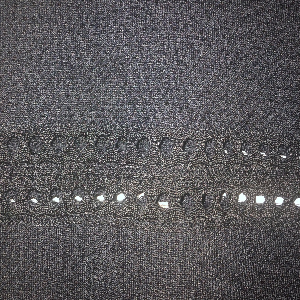 Bebe black scalloped neck dress size Small